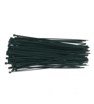 Attache rapide plastique noir 100mm (100pcs)