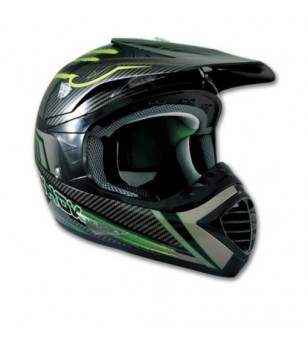 Casque cross Chok Energy Noir/Vert