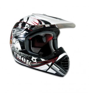 Casque cross Chok Sentinel blanc/noir