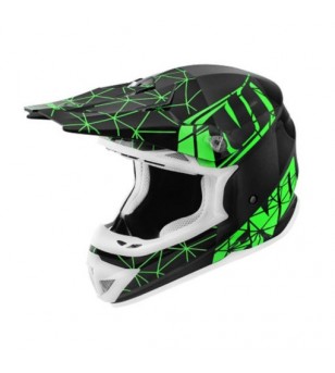 Casque cross Noend Origami noir-vert