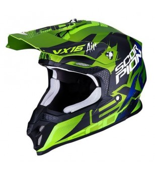 Casque Scorpion VX-16 Air Albion Vert mat-Noir