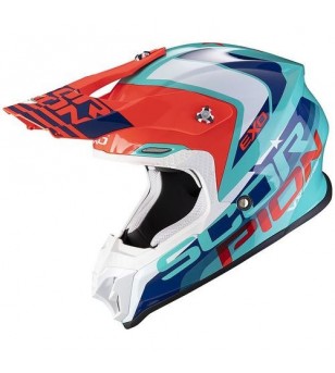 Casque SCORPION VX-16 AIR NATION Bleu-Vert-Rouge