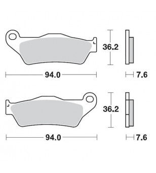 Plaquettes de frein racing GP SinderPRO GasGas/Husa/Hva/Ktm/Sherco/Tm