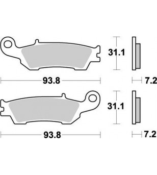 Plaquettes de frein Nitro Fantic/Yam