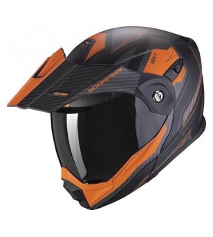 Casque SCORPION ADX-1 TUCSON Noir mat-Orange